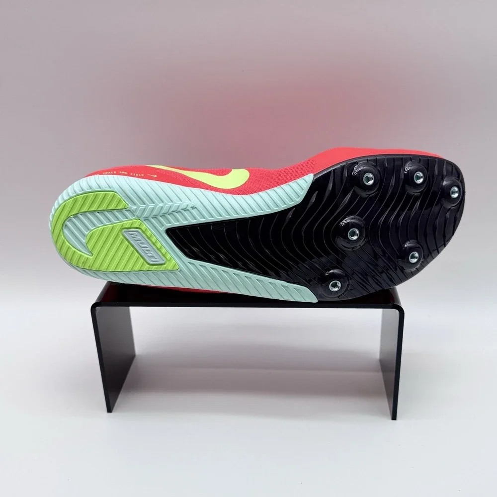 Size‎ 12M- Nike Zoom Rival Multi Sprint Track&Field, Bright Crimson/lime Green